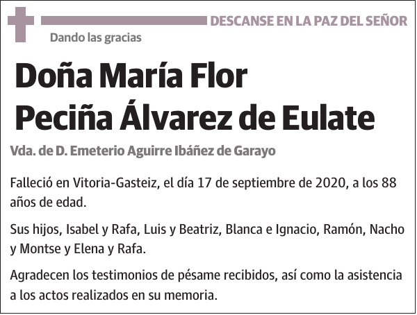 María Flor Peciña Álvarez de Eulate