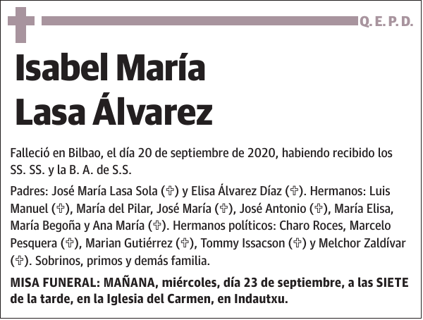 Isabel María Lasa Álvarez