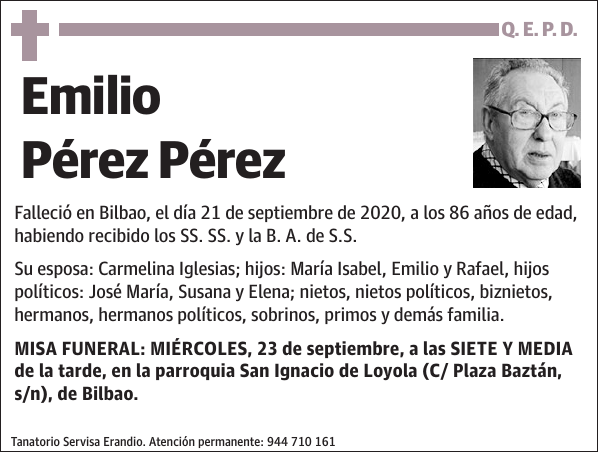 Emilio Pérez Pérez