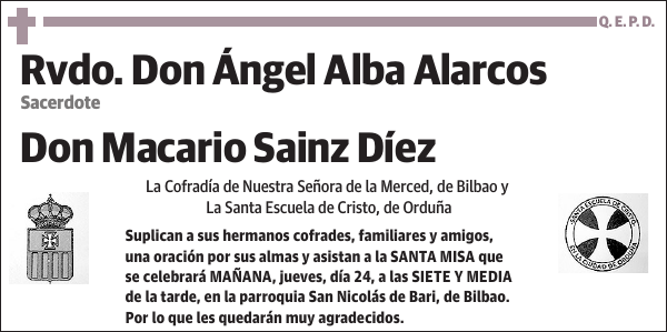 Ángel Alba Alarcos y Macario Sainz Díez