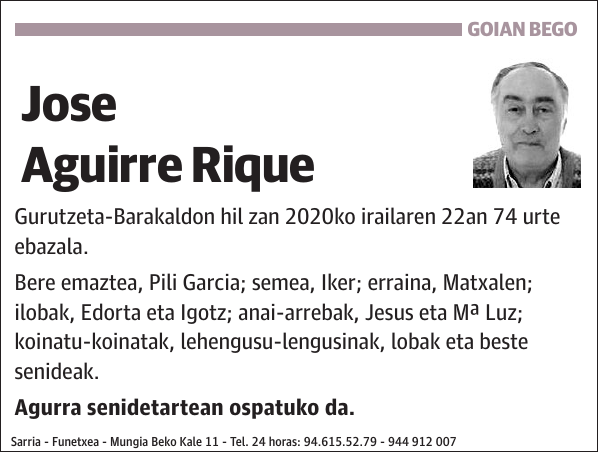 Jose Aguirre Rique