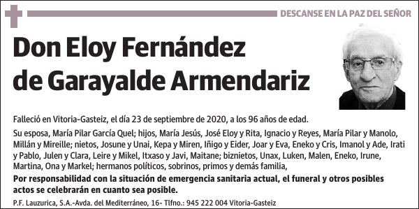 Eloy Fernández de Garayalde Armendariz