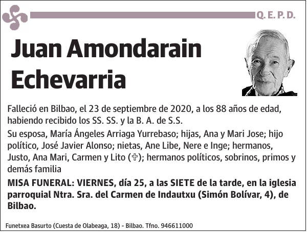 Juan Amondarain Echevarria