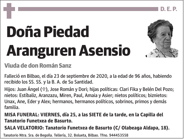 Piedad Aranguren Asensio