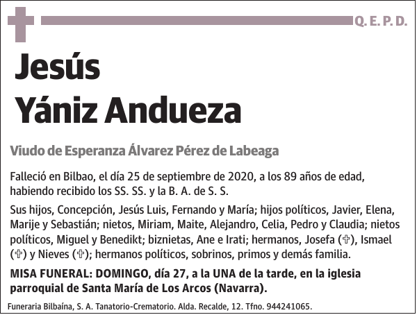 Jesús Yániz Andueza