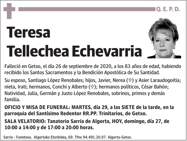 Teresa Tellechea Echevarria