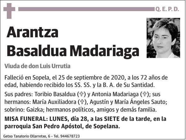 Arantza Basaldua Madariaga