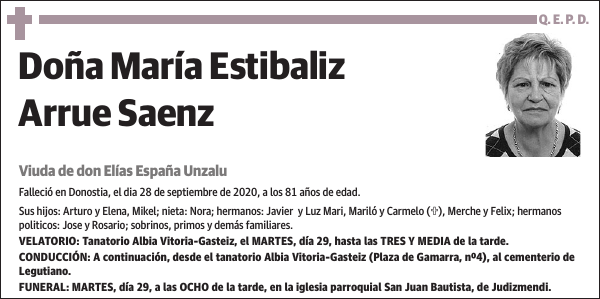 María Estibaliz Arrue Saenz