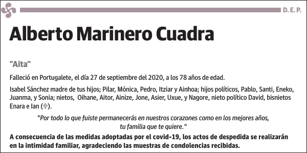 Alberto Marinero Cuadra 'Aita'