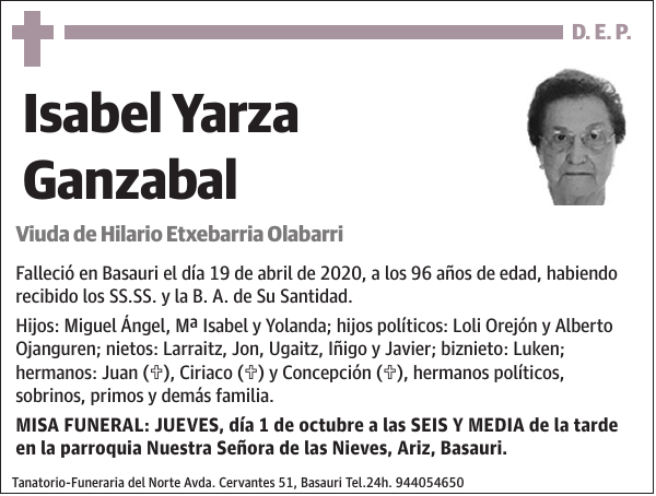 Isabel Yarza Ganzabal