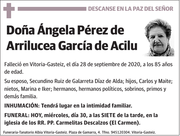 Ángela Pérez de Arrilucea García de Acilu