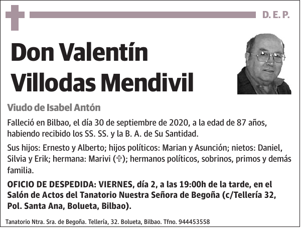 Valentín Villodas Mendivil