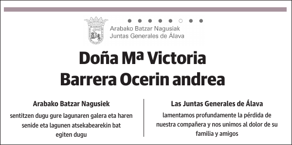 Mª Victoria Barrera Ocerin