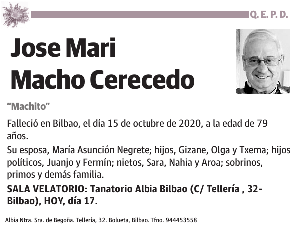 Jose Mari Macho Cerecedo Machito