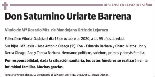Saturnino Uriarte Barrena