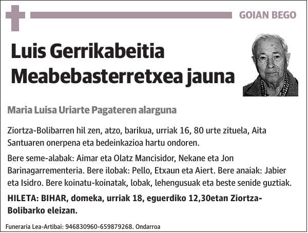 Luis Gerrikabeitia Meabebasterretxea