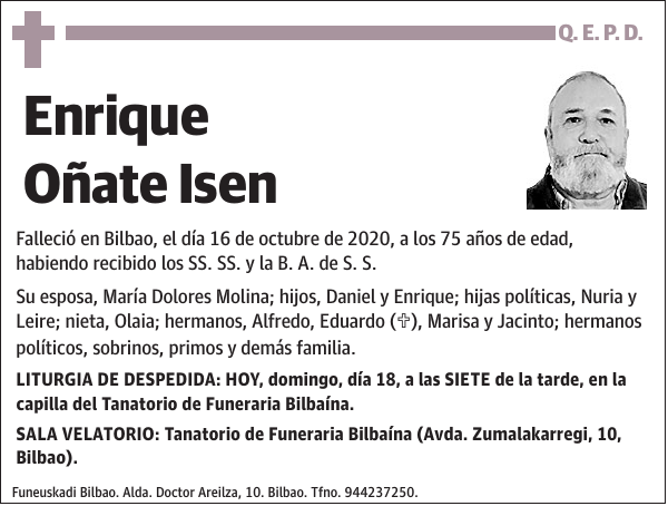 Enrique Oñate Isen