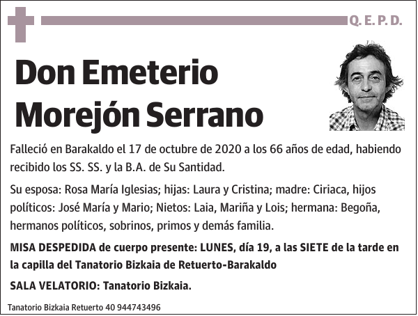 Emeterio Morejón Serrano