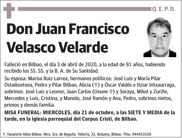 Juan Francisco Velasco Velarde