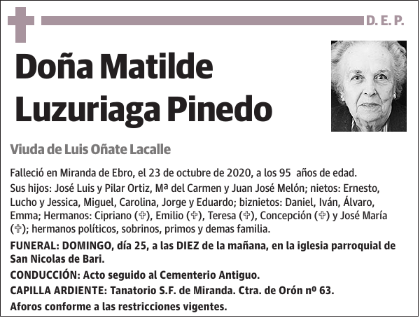 Matilde Luzuriaga Pinedo