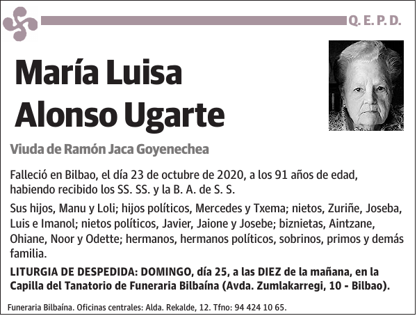 María Luisa Alonso Ugarte