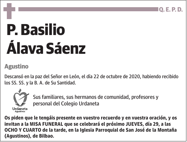 P. Basilio Álava Sáenz