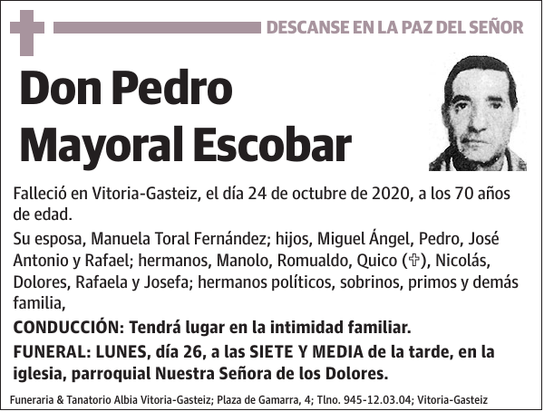 Pedro Mayoral Escobar