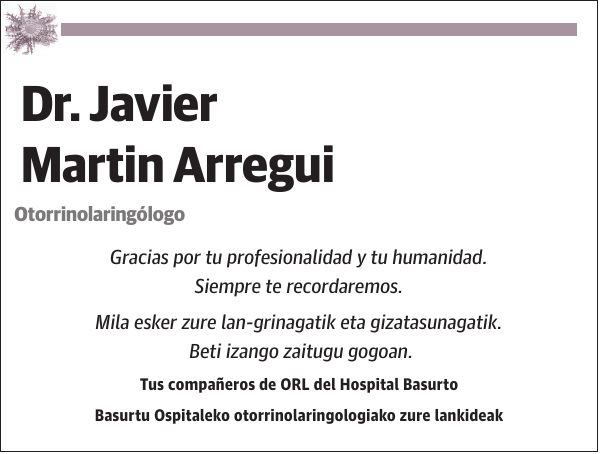 Javier Martin Arregui