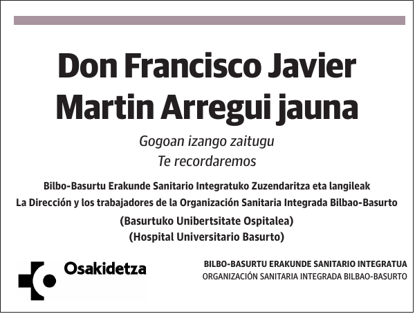 Francisco Javier Martin Arregui