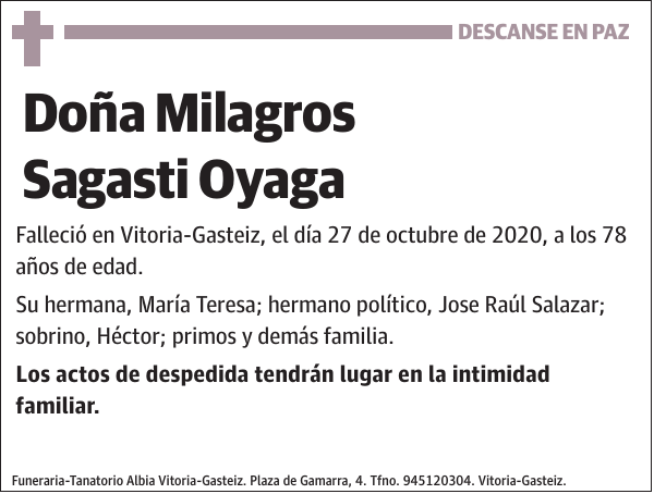 Milagros Sagasti Oyaga