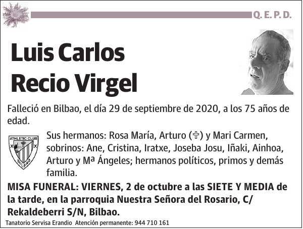 Luis Carlos Recio Virgel