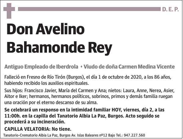 Avelino Bahamonde Rey