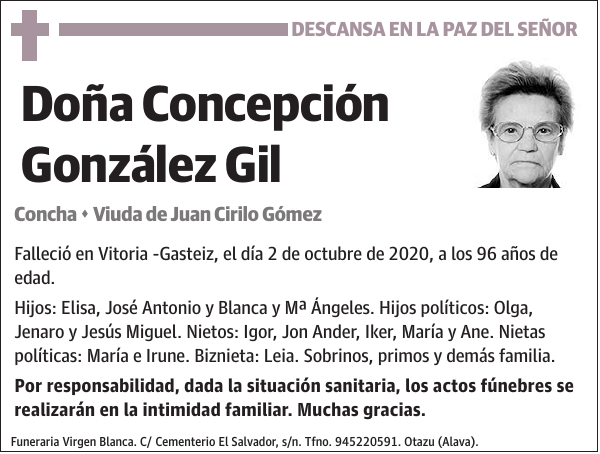 Concepción González Gil Concha