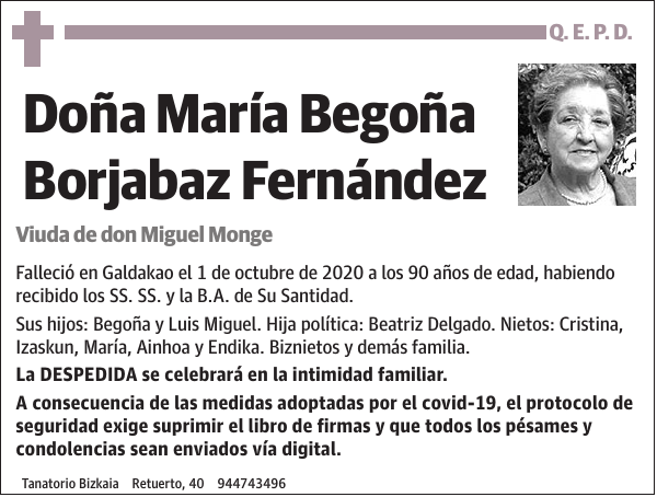 María Begoña Borjabaz Fernández