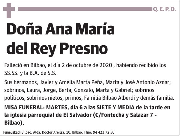 Ana María del Rey Presno