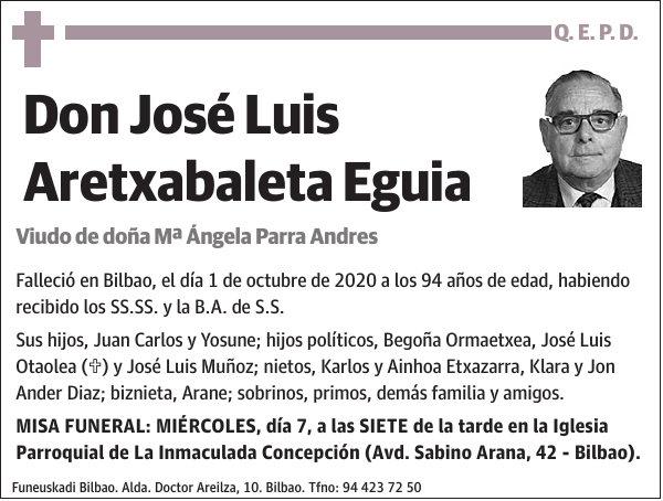 José Luis Aretxabaleta Eguia