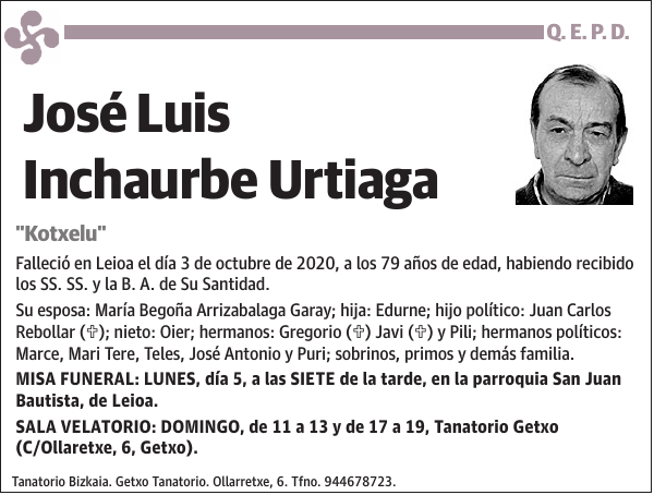 José Luis Inchaurbe Urtiaga