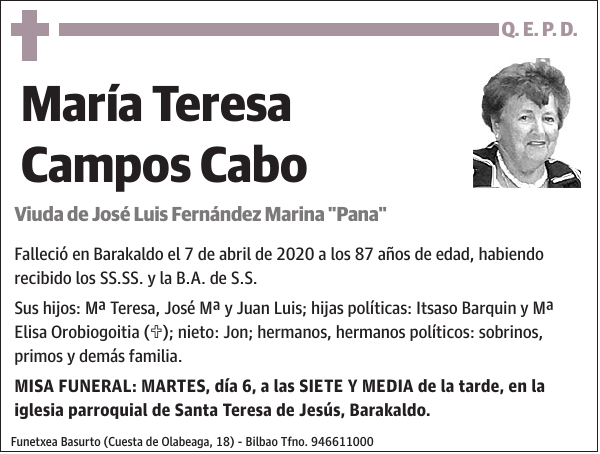 María Teresa Campos Cabo