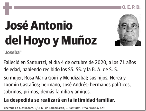 José Antonio del Hoyo y Muñoz