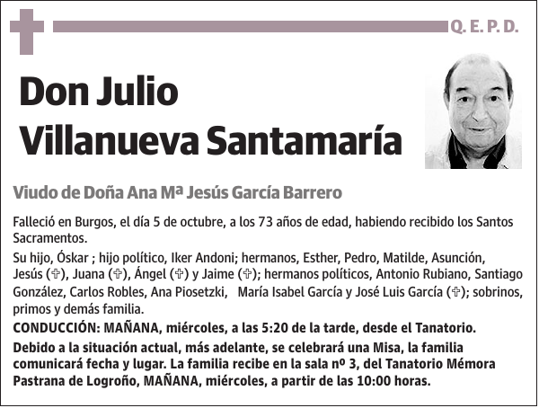 Julio Villanueva Santamaría