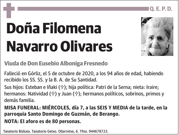 Filomena Navarro Olivares