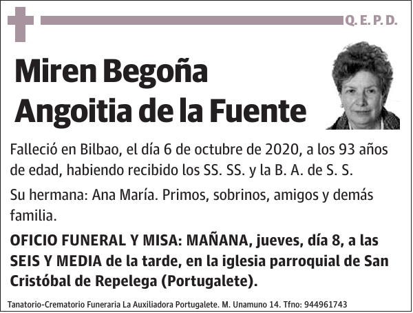 Miren Begoña Angoitia de la Fuente