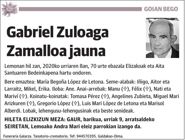 Gabriel Zuloaga Zamalloa