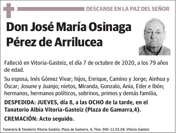 José María Osinaga Pérez de Arrilucea