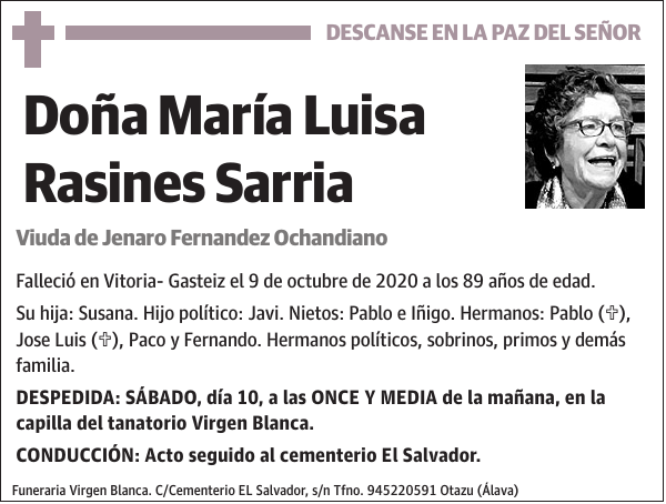 María Luisa Rasines Sarria