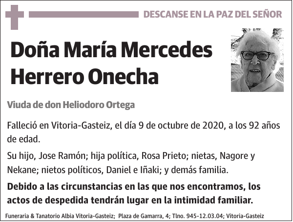 María Mercedes Herrero Onecha