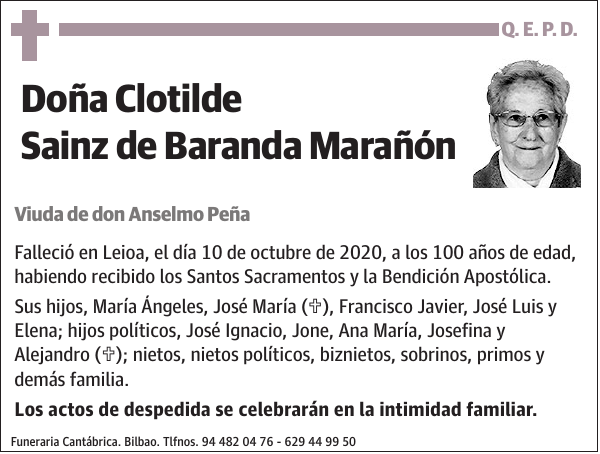 Clotilde Sainz de Baranda Marañón