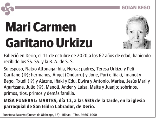 Mari Carmen Garitano Urkizu