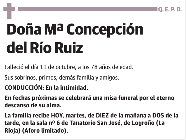 Mª Concepción del Río Ruiz