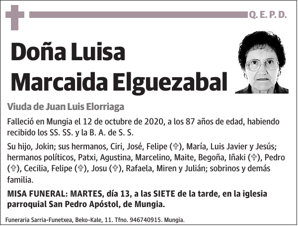 Luisa Marcaida Elguezabal